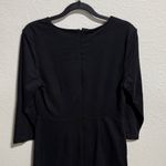 Old Navy  Black 3/4 Sleeve Crew Neck Sheath Dress Women's Size Medium Photo 4