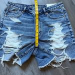 American Eagle Highest Rise Baggy Shorts NEW Destroyed 12 Distressed Photo 10