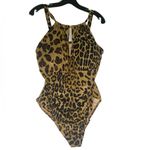 Ralph Lauren  Cheetah Leopard High Neck One Piece Swimsuit -plus sz 20W Rt $180 Photo 3