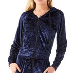 Emma & Sam NWT VELVET ZIP UP HOODIE Photo 1