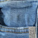 ZARA Z1975 Denim Distressed Glitter Tuxedo Stripe Skinny Jeans Size 4 Photo 5