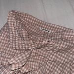 Reformation Gingham Print Pink And White/ Cream Shorts Photo 6