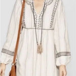Knox Rose  Boho Peasant Style Beige/Navy dress size XS Photo 0