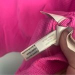 J.Crew Waffle henley hot pink button detail top size medium Photo 3
