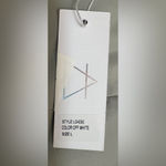 Sage  The Label Anthropologie Cream Long Sleeve Cinched‎ Top Size Large NWT Photo 2