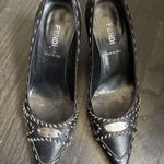 Fendi  Zucca Heels FF Logo Slip On Pointed Toe Stilettos Pumps Women's 36.5 Photo 1