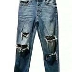 Topshop Hayden Distressed Blue Jeans. Size 25”, 100% cotton. Photo 0