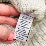 Sanctuary NWOT  Oatmeal Grey Cowl Neck Waffle Knit Tunic Sweater Photo 5