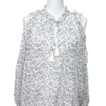 Ulla Johnson NWT Dunia Cold Shoulder Blouse Silk Floral White Women’s Size 0 Photo 1