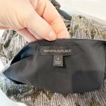 Banana Republic  Chevron Belted Bow Mini Shift Dress Metallic Gold Black 4 Photo 1