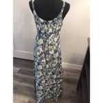 All that jazz Y2K Floral  Slip Maxi Dress Blue Juniors 7/8 Fairy Cottagecore EUC Photo 3