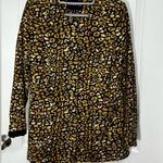 Who What Wear Who What Where Animal Print Black and Gold Jacket Size Small Photo 1