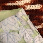 Milly NWOT  of New York Leaf Floral Flower Appliqué 3D Mini Skirt Blue/Green Size 2 Photo 4