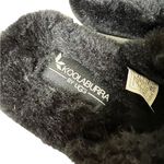 Koolaburra by Ugg  FUZZ ON FAUX-FUR SLIDE ON BLACK SANDALS Photo 6