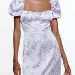 ZARA  open back purple satin mini dress Photo 0