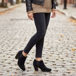 Vaneli Black Suede Ankle Booties size 6.5 Photo 10