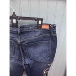 Shyanne  Womens Dark Wash Embroidered Flared Jeans Size 34 Photo 1