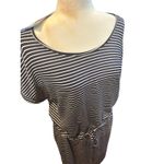 Hilary Radley Radley London Striped T-Shirt Dress Drawstring Waist Casual Comfy Photo 3
