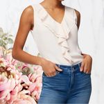 White House | Black Market 🍁WHBM Ruffle Flounce Shell ~ Photo 0