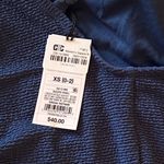 Shade & Shore NWT  Square Neck Pucker High Leg One
Piece Swimsuit XS (0-2) Blue Photo 6