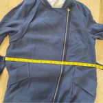 Babel Fair collarless trench jacket Blue Photo 12