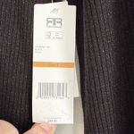 Robert Rodriguez Robert Rodriguez Dalia Black Ribbed Sparkle Mock Neck Lettuce Trim Size S Photo 5