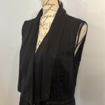 Tahari NWT soft tencel open front cinch waist vest S Photo 1