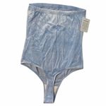 American Apparel NEW Light Blue Velvet Bodysuit Photo 2