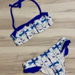 Boutique Blue splash ruffle halter bikini Photo 2
