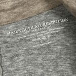 Majestic Filatures Deluxe Tee Shirt Blazer Womens 2 Medium Tan Cotton Cashmere Brown Photo 1