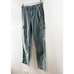 American Eagle  High Rise Straight Leg Cargo Pants Green 4 Photo 9