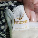 Jantzen  Black and White Checkered‎ Summer Swim Dress with Tie Belt Size 12 Photo 4