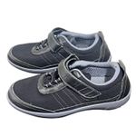 Orthofeet Women's Black Comfort Strap Sneakers Shoes Size 7.5 Medium Casual Photo 1