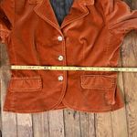Carolina Herrera Burnt Orange Velvet Blazer Photo 2