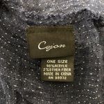 Cejon Womens Scarf Infinity Sheer Metallic Thin Knit Navy Blue 42x21 Photo 2