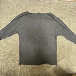 Ralph Lauren Lauren  LRL Knit Gray Women’s Large Boat Neck Long Sleeve Shoulder Photo 6