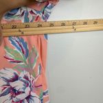 Moa Moa Top Women 2X Peach Floral V-Neck Long Sleeve Blouse Cottage Crochet Trim Photo 7