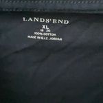 Lands’ End Navy Crewneck Cotton Long Sleeve Sz. XL (18/20). Blue Photo 1