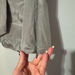 Karen Millen  NWT Gray Sleeveless Ruffle Mock Neck Top size 8 Photo 3