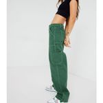 Garage Dani Carpenter Pants Forest Green Cotton Cargo juniors sz 3 relaxed fit Photo 1