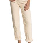 ASKK NY Sunset 90s Boyfriend Jean High Rise Straight Leg in Cream White Size 28 Photo 1