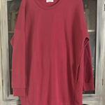 Long Sleeve Sweatshirt Dress Red Size XL Photo 0