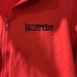 Women's Jazzercise Red Dance Track Athletic Jacket Size XL GUC #7224 Photo 3