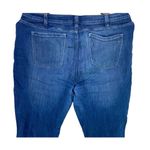Lane Bryant Distressed Boyfriend Capri Stretch Jeans 5 Pocket Zip Button 22 Blue Photo 4