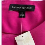 Banana Republic  Dark Pink Boat Neck Long Sleeve Button Back Mini Dress 2‎ - NWT Photo 10