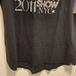 Victoria's Secret  Supermodel Black 2011 Fashion Show NYC Bling Burnout T-Shirt Photo 8