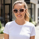 Marc Jacobs New  Square Sunglasses Quiet Luxury Light Pink/Nude/Blush Frame Photo 0