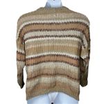 American Eagle  Oversized Striped Chunky Knit Sweater Crewneck Size Small Photo 5
