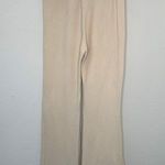 Wildfox Ribbed Wide Leg Cora Pants Size Small Wheat Color Photo 3