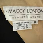 Maggy London Tan Sheath Mini Dress Crew Neck Sleeveless Photo 1